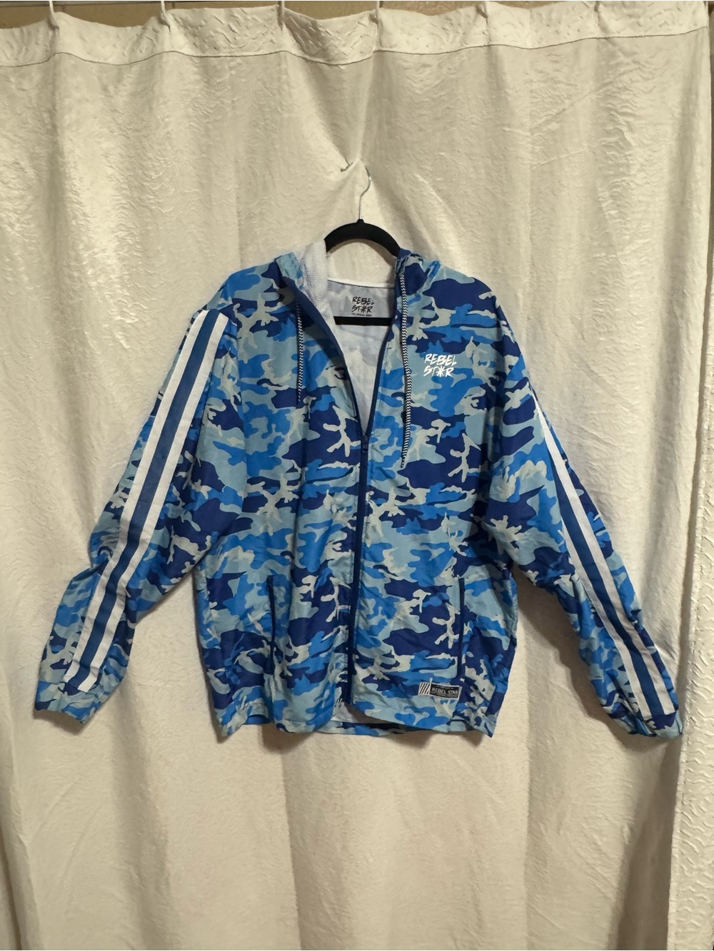 Rebel Star Blue Camo Windbreaker